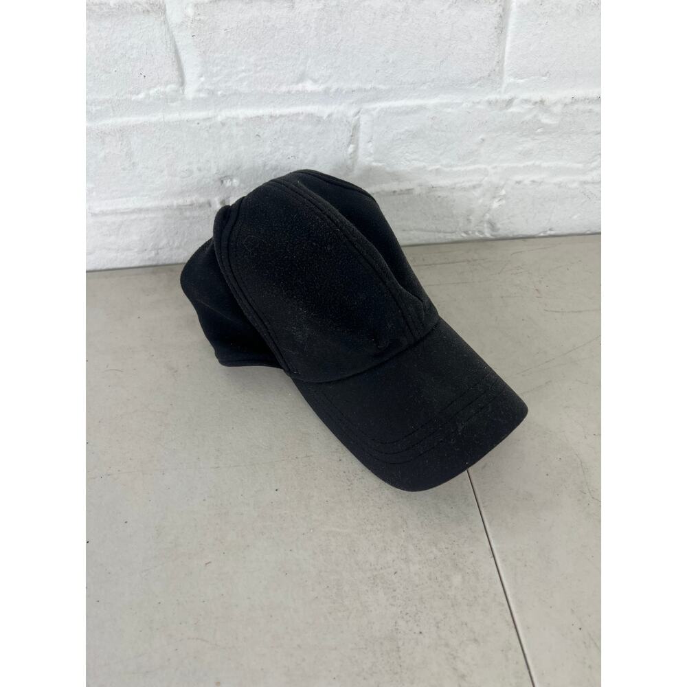 Lululemon Women Black Running Hat Lightweight Adjustable Performance Workout Cap